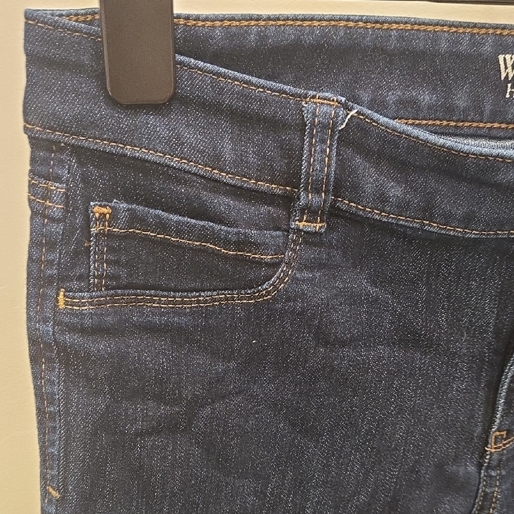 White House Black Market Women's Navy Skinny Jeans - Picture 3 of 9
